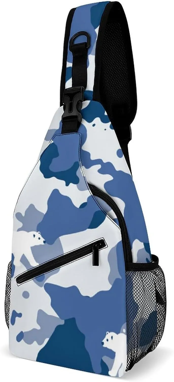 Camouflage Grey Versatile And Convenient Multipurpose Crossbody Bag - Perfect for Travel And Hiking