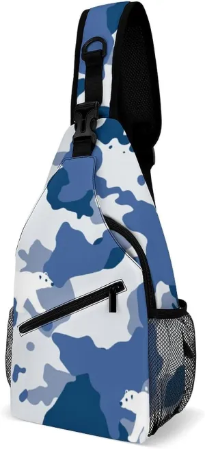 Camouflage Grey Versatile And Convenient Multipurpose Crossbody Bag - Perfect for Travel And Hiking