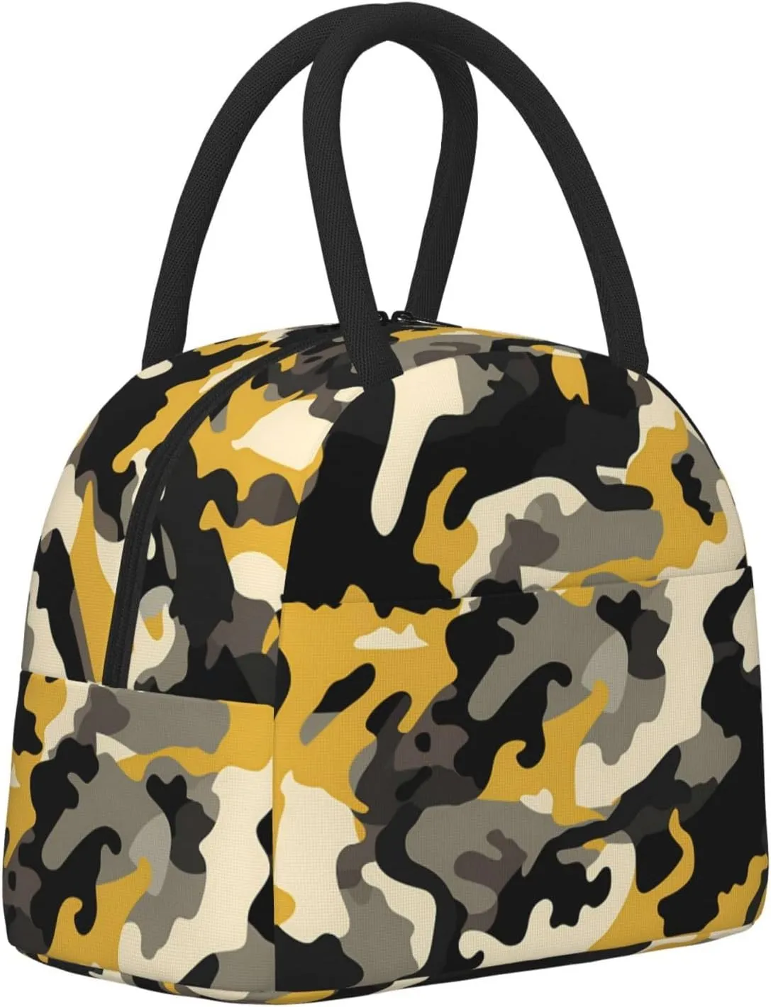 Camouflage Military Army Insulated Lunch Bag Handbag lunchbox Food Container Gourmet Tote for School Office Work Picnic Travel
