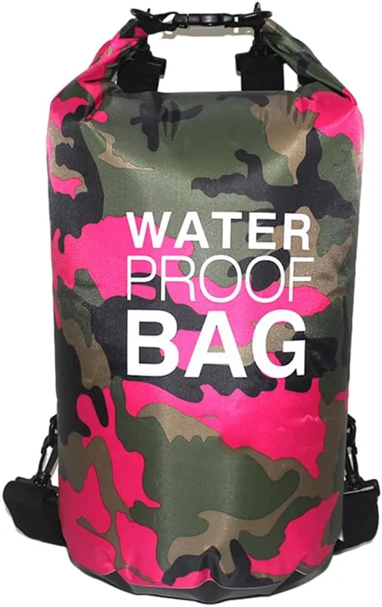 CANDeal Camouflage Waterproof Dry Bag,Lightweight Roll Top Dry Storage Backpack for Kayaking, Beach, Rafting, Boating, Hiking, Snowboarding, Swimming, Camping and Fishing