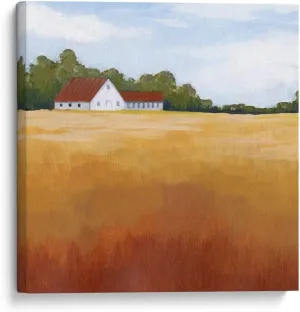 Canvas Lab Canvas Wall Art Decor Prairie Premise I by the Artist Grace Popp – Size: 14 x 14 in - Art subject: Scenery