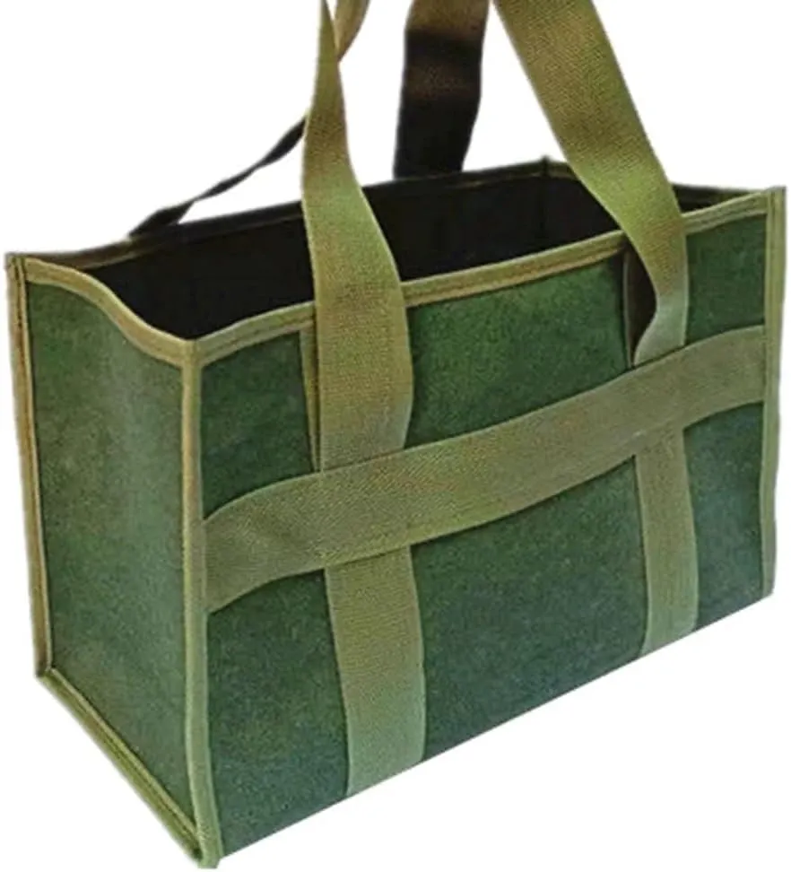 Canvas Tool Bag Large Capacity Wide Mouth Tool Bag Storage Bags for Men Multifunction Wear Resistant Organizers Handbag