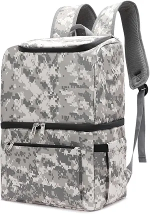 Car Camping Coolers for Lexus ES/GX/is/LBX/LC/LM/LS/LX/NX/RC/RX, Waterproof Portable Cooler, Leak Proof Picnic Insulated Bag, Ultra-Light Premium Ice Chest Box,B-White-Gray Camouflage