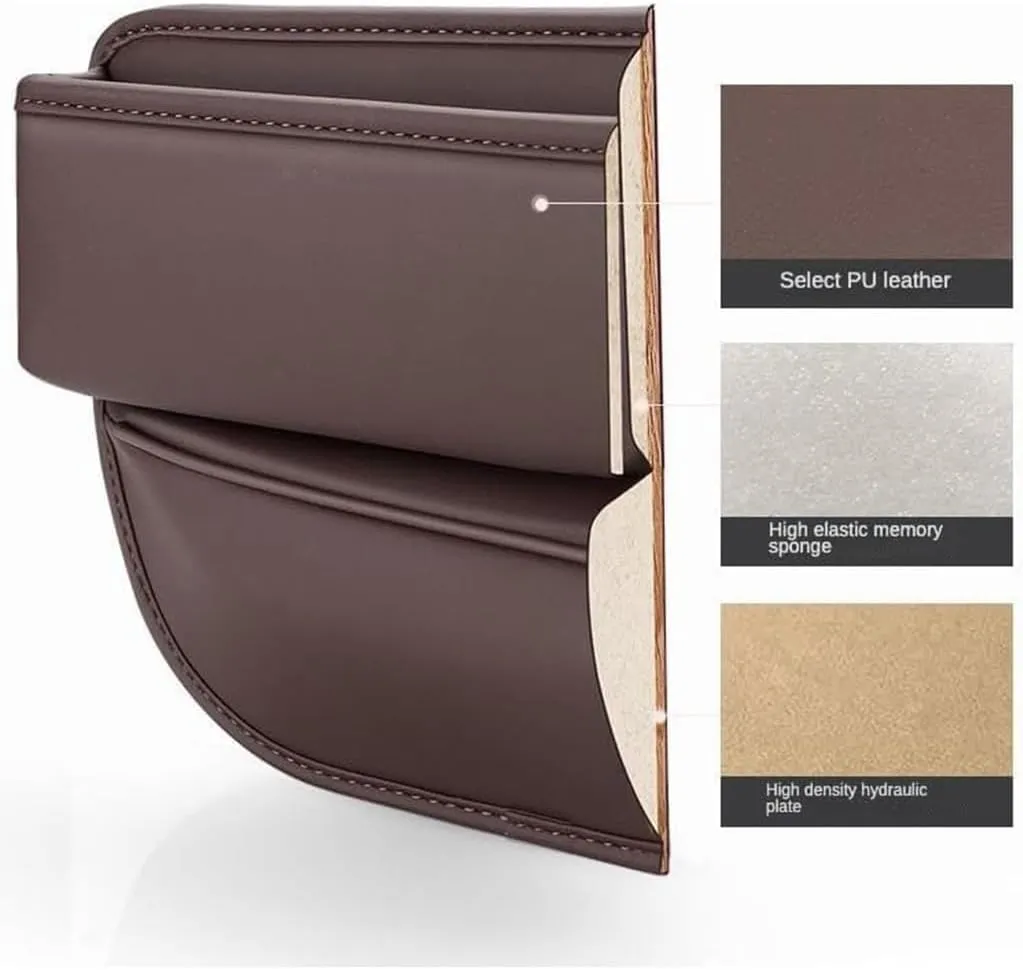 Car Seat Gap Filler Organizer for Mazda CX-8 2017 2018 2019 2020 2021 2022 2023 2024, Car Gap Filler Car Seat Storage Box Seat Gap Storage Box Car Accessories,Beige