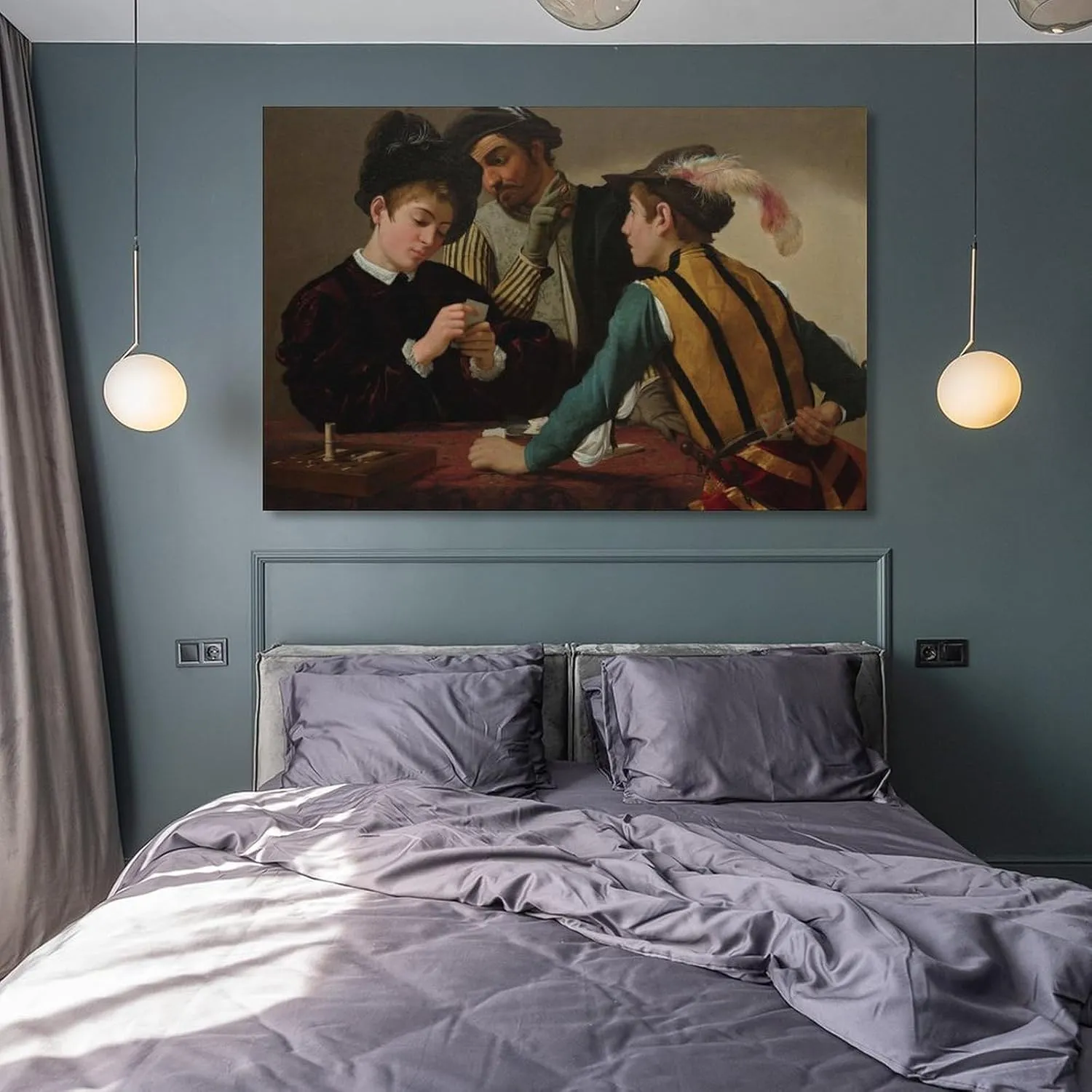 Caravage The Cardsharps Poster Canvas Art Poster And Wall Art Picture Print Modern Family Bedroom Decor Posters 12x18inch(30x45cm)