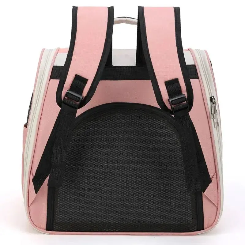 Cat Dog Bag Pet Outing Portable Backpack Breathable Side Large Space