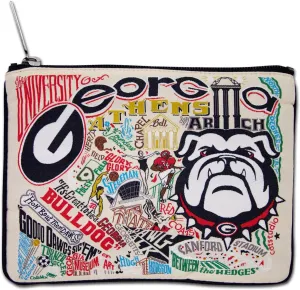 Catstudio Zipper Pouch, University of Georgia Travel Toiletry Bag, 5 x 7, Ideal Makeup Bag, Dog Treat Pouch, or Purse to Organize Supplies for Grads & Alumi