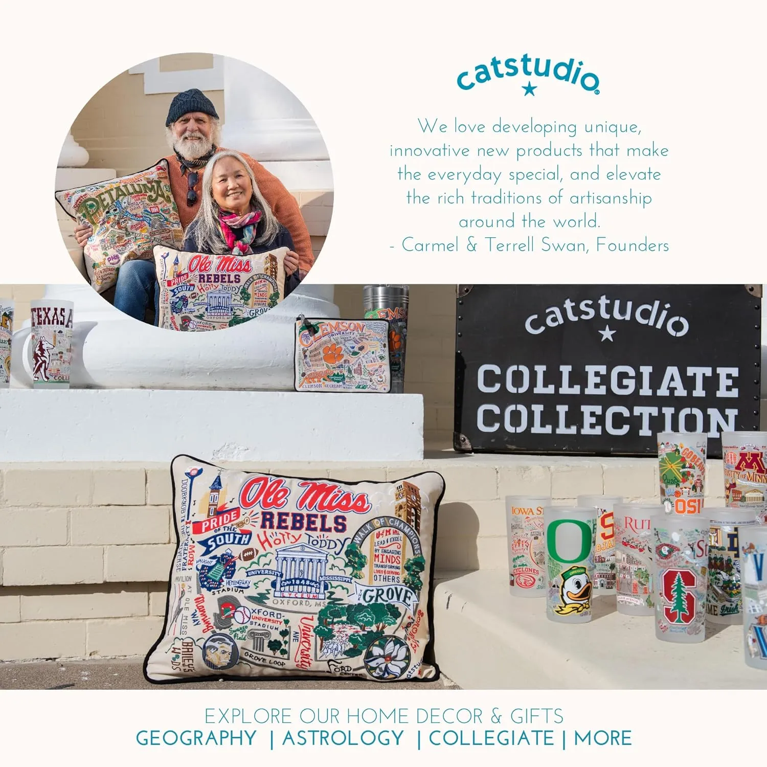 Catstudio Zipper Pouch, University of Georgia Travel Toiletry Bag, 5 x 7, Ideal Makeup Bag, Dog Treat Pouch, or Purse to Organize Supplies for Grads & Alumi