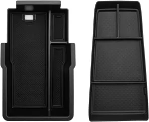 CDEFG 2-Pack Combo for Chevy Equinox 2025 Accessories Center Console Organizer Tray 2025  Equinox (LT, RS, Activ) Armrest Storage Middle Console Insert 2PCS