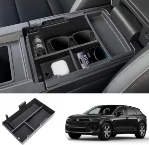 Center Console Organizer Compatible with 2024 2025 Honda Prologue EV /2024 2025 Acura ZDX Armrest Middle Storage Box ABS Plastic Material Arm Rest Tray Interior Accessories