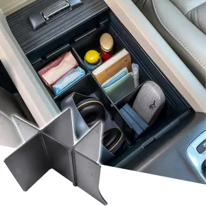 Center Console Organizer Compatible with Honda Pilot 2016-2022 / Ridgeline 2017-2023 / Passport 2019-2023 Insert Tray Dividers Armrest Storage Box Interior Accessories