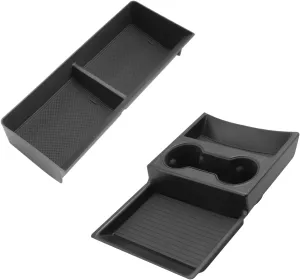 Center Console Tray Set 2023 2024 2025 GMC Hummer EV SUV Accessories Lower Storage Tray Dashboard Center Console Organizer 2PCS