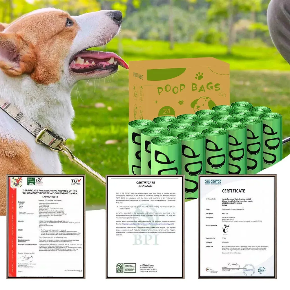 Certified Compostable Dog Poop Bags