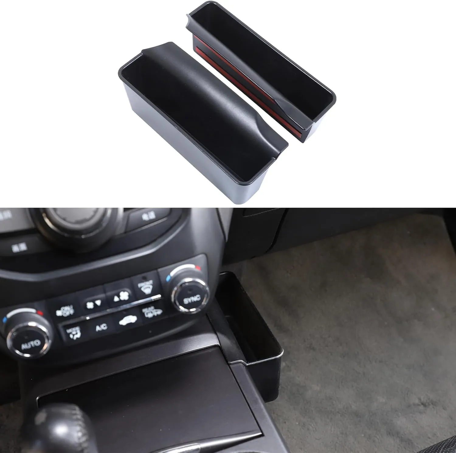 CHEAYAR Car Central Control Side Storage Box Compatible with Acura RDX 2013-2018, Gear Shift Console Side Tray Organizer Tacoma Interior Storage Accessories Suitable for automatic transmission