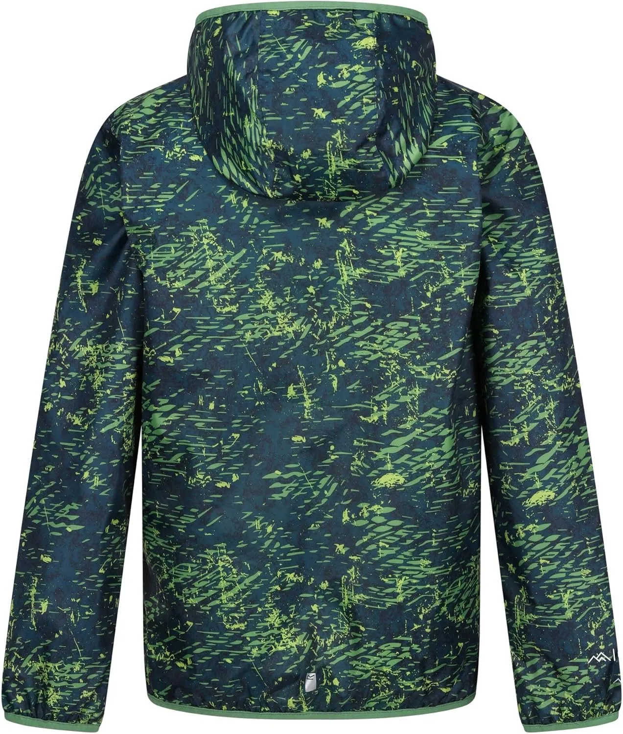 Childrens/Kids Lever Printed Packaway Waterproof Jacket