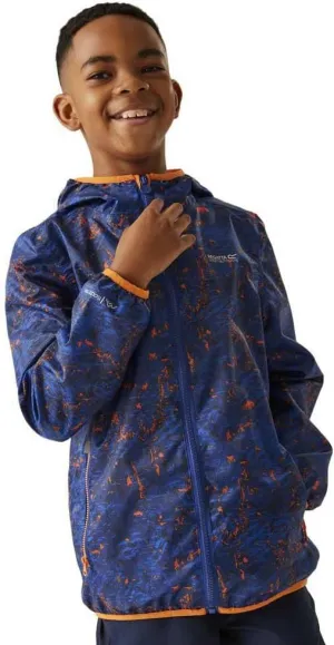 Childrens/Kids Lever Printed Packaway Waterproof Jacket
