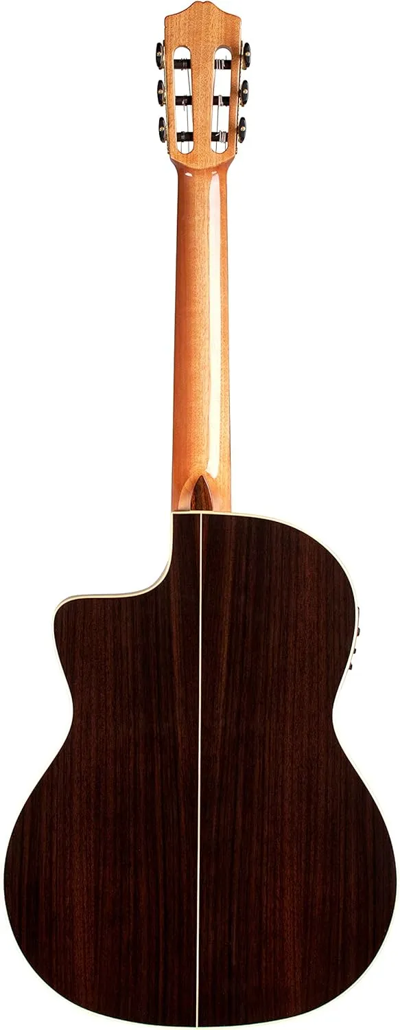 Cordoba GK Studio Negra Cutaway Flamenco Acoustic-Electric Nylon String Guitar, Iberia Series