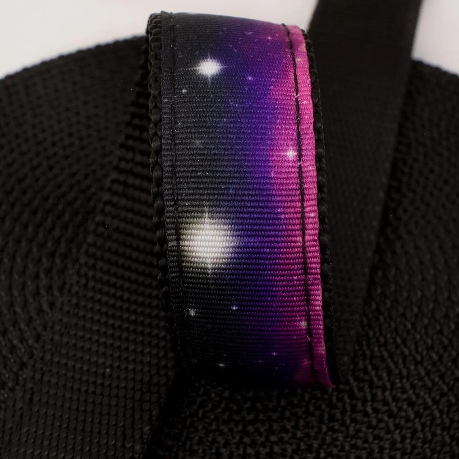 Country Brook Design - Heavenly Space Ribbon on Black Nylon Webbing
