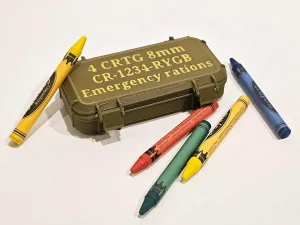 Crayon Eater Marine Corps Tactical ammo case gag gift U S M C Military Infantry