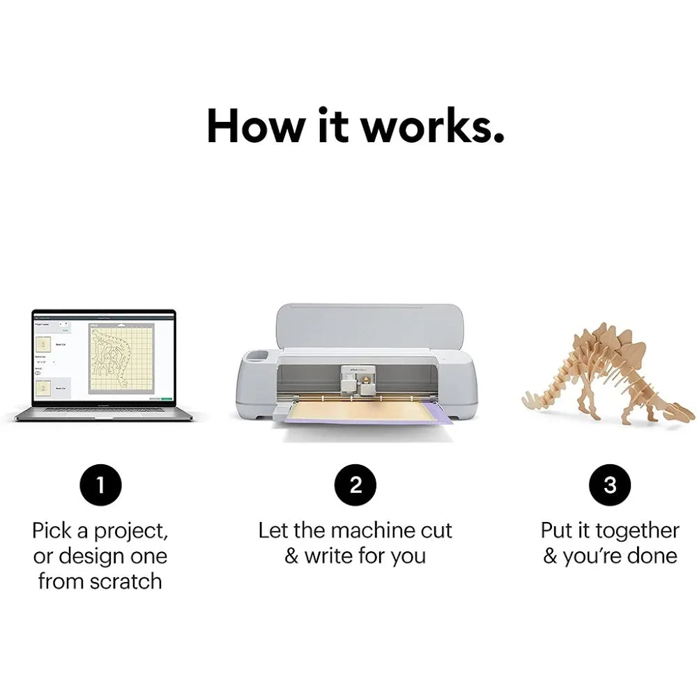 Cricut Maker 3 Smart Designer/Cutter/Personalizer Works with 300  Materials and 13 Tools 2x Faster 10x Power 1 Year