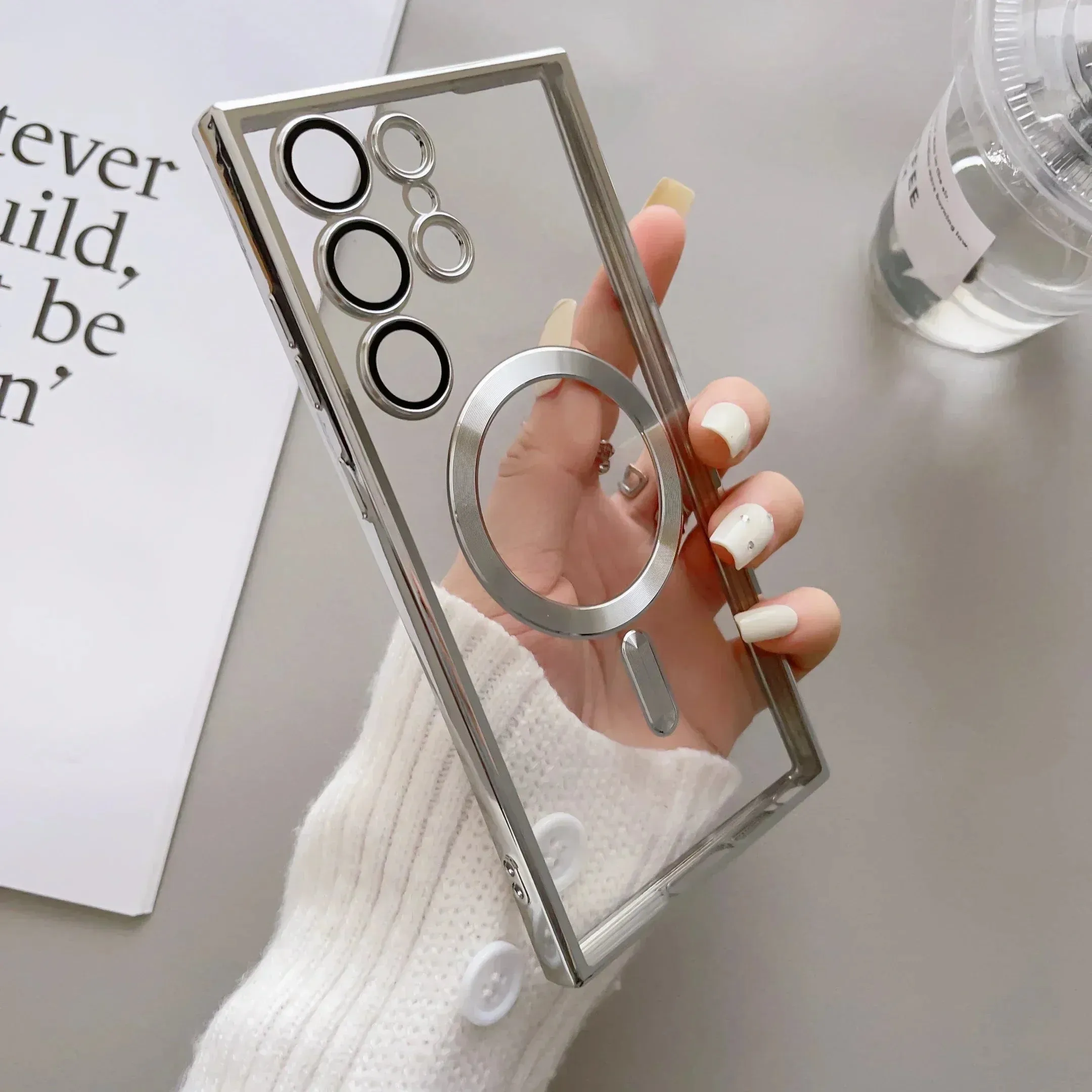 Crystal Clear Silicone Magsafe Case For Samsung Galaxy With Enhanced Drop Protection