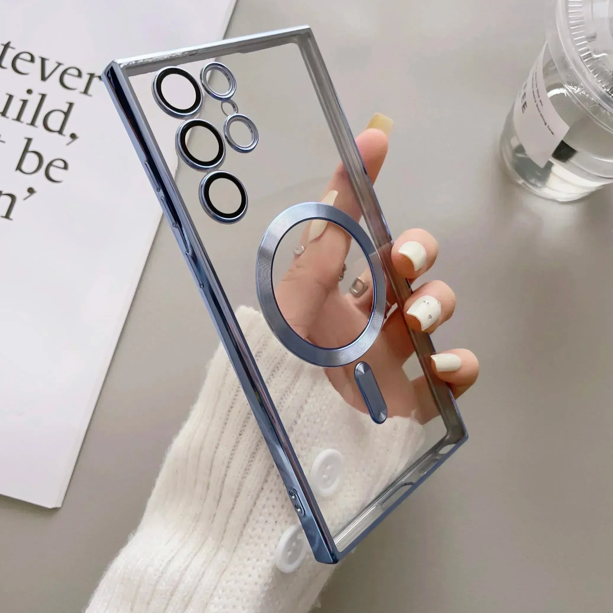 Crystal Clear Silicone Magsafe Case For Samsung Galaxy With Enhanced Drop Protection