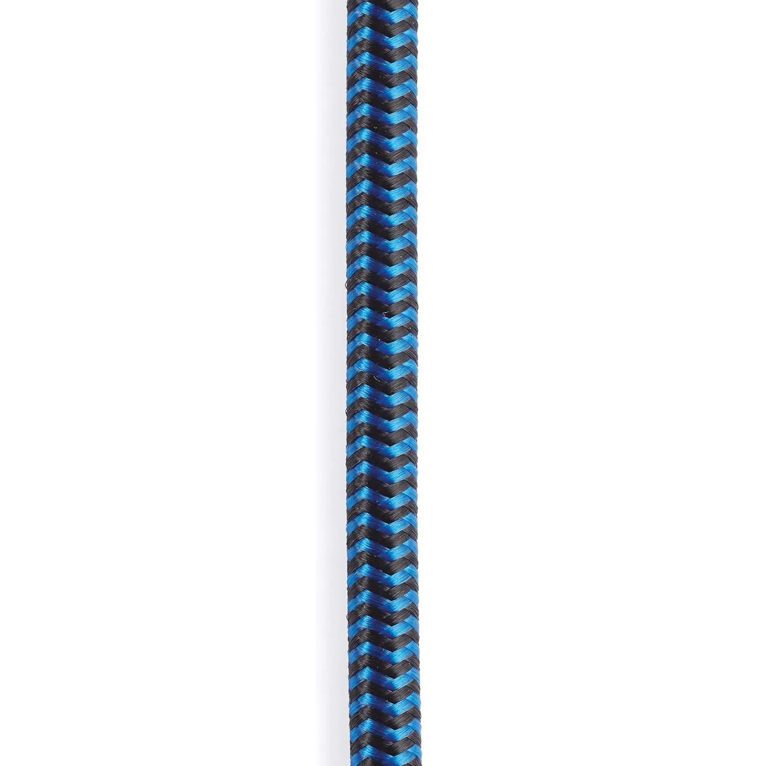 D’Addario Accessories Custom Series Braided Guitar Cable - Instrument Cable with Nickel Plated ¼ Inch Ends - Protects Guitar Cord Against Cuts, Kinking - 20 feet - Blue