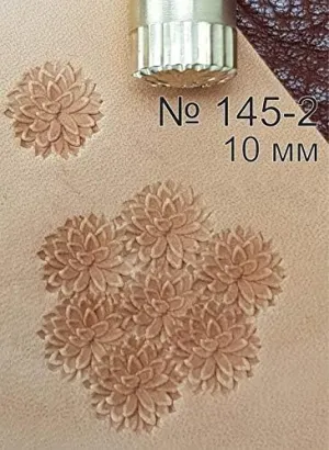 DandS ltd Flower Leather Working Tools Carving Punches Stamp Craft Saddle Brass #145-2