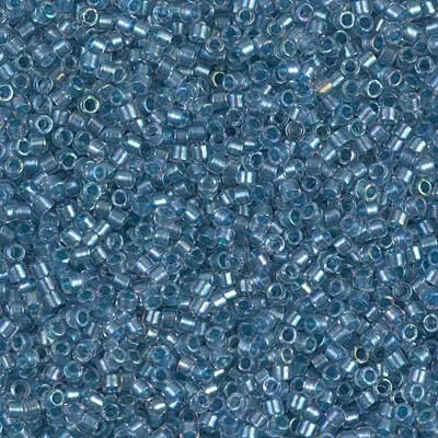 DB 1762, Sky Blue ICL - AB - Miyuki Delica Beads - Size 11 - 5 grams - Japanese Cylinder Seed Beads - Retail & Wholesale