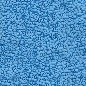 DB 755, Matte Opaque Lt. Blue - Miyuki Delica Beads - Size 11 - 5 grams - Japanese Cylinder Seed Beads - Retail & Wholesale