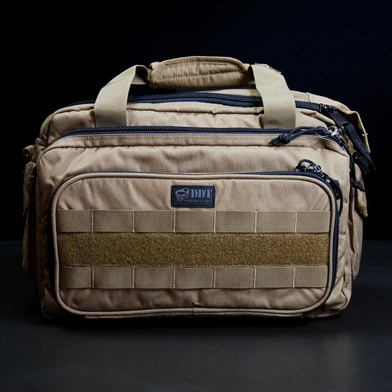 DDT Ranger Padded Range Bag – Large Tactical Shooting Bag with Compartments for Ammo, Firearms, and Gear