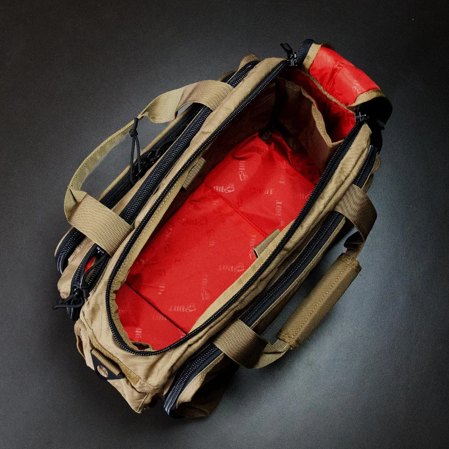 DDT Ranger Padded Range Bag – Large Tactical Shooting Bag with Compartments for Ammo, Firearms, and Gear