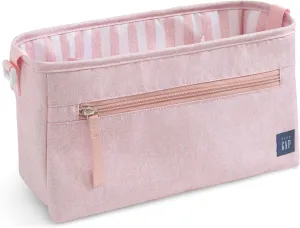 Delta Children babyGap Classic Parent Organizer for Single Stroller - Universal Fit Stroller Caddy - Detachable Stroller Accessory, Pink