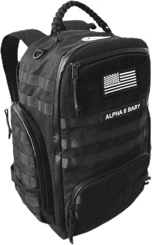 Diaper Changing Backpack | Diaper Bag for Dads w/Changing Pad, Discrete Concealed Pocket for Personal Items
