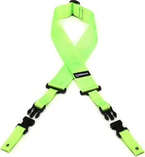 DiMarzio DD2200N 2 inch Nylon ClipLock Guitar Strap - Green (2-pack) Bundle