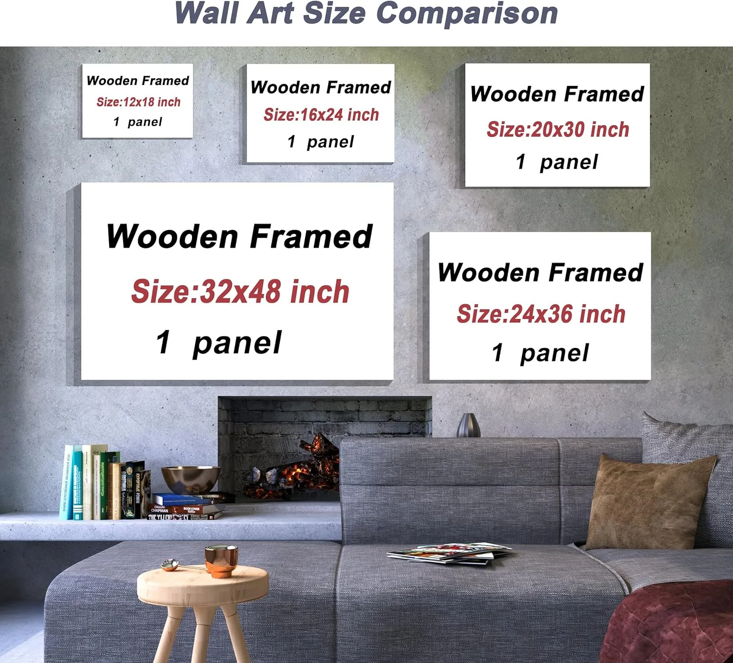 Dimpoli Rustic Old Barn Canvas Wall Art Farmhouse Windmill Truck Barn Artwork Print Countryside Wall Decor Framed Posters for Home Bathroom Bedroom Living Room Decoration 36x24 Inches