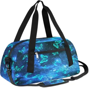 Dinosaur Camouflage Duffle Bag for Boys, Kids Gym Bag, Sports Duffel Overnight Bags for Kids, Carry-On Kids Weekender Sleepover Bag for Travel Sport