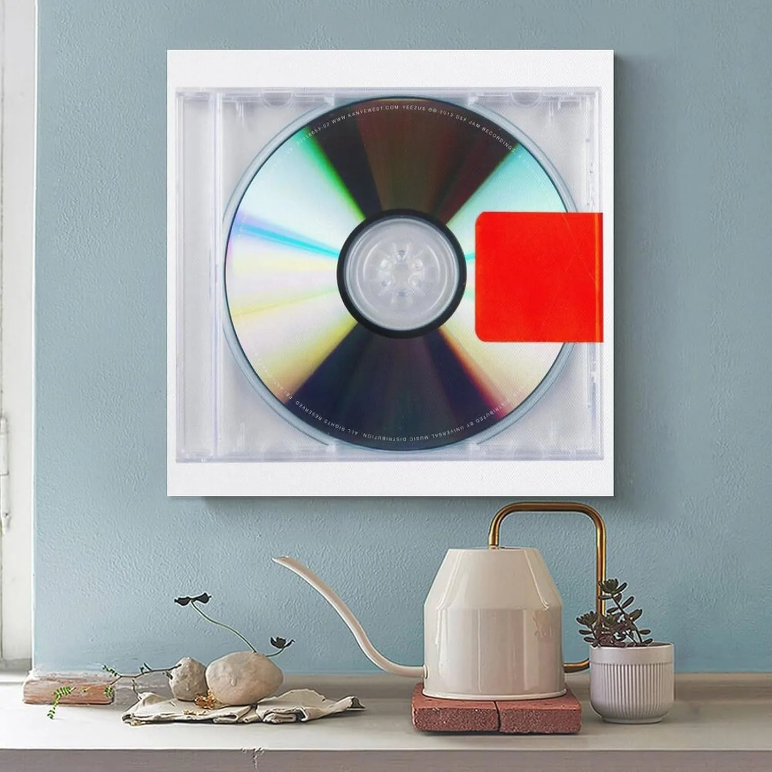DJCN RBV Kanye West Yeezus Canvas Poster Wall Decorative Art Painting Living Room Bedroom Decoration Gift Unframe-style16x16inch(40x40cm)