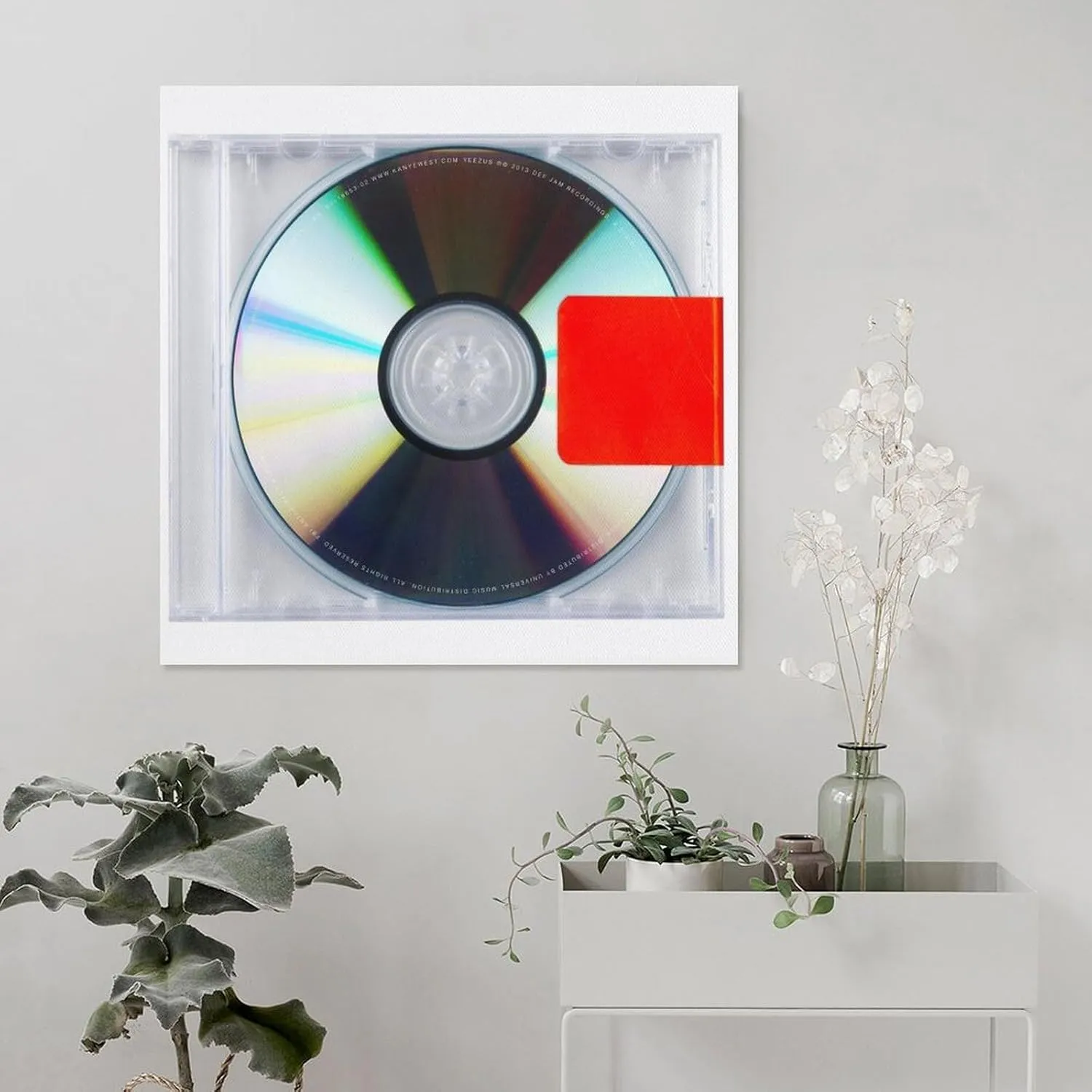 DJCN RBV Kanye West Yeezus Canvas Poster Wall Decorative Art Painting Living Room Bedroom Decoration Gift Unframe-style16x16inch(40x40cm)