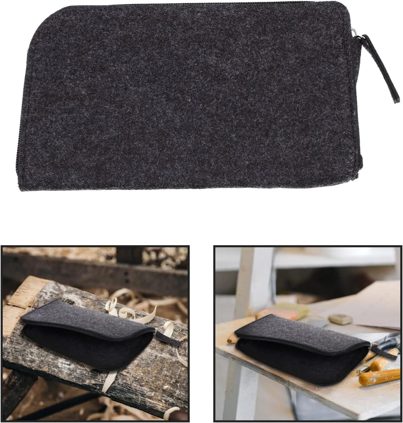 DOITOOL Durable Felt Tool Bag for Clay Sculpture Compact Organizer Pouches for Tools Multi Functional Storage for and Quick Access