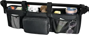 Double Stroller Organizer Fit for BOB Duallie & Baby Jogger City Mini GT2 Double Stroller, Double Baby Stroller Accessories Double Stroller Parent Console with Cooler Pocket(Empty Bag)