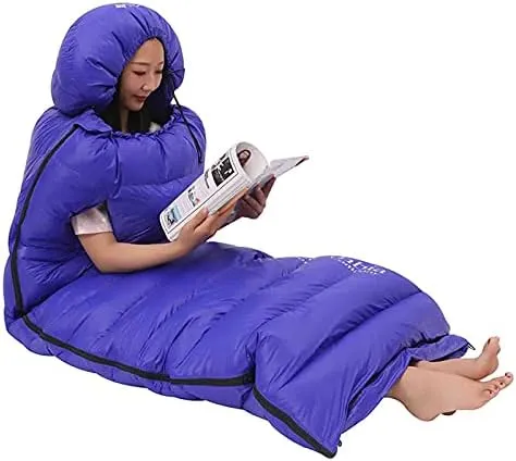 Down Sleeping Bag, Hydrophobic Goose Down Sleeping Bag Ultralight Sleeping Bag for Men and Women Designed for Backpacking