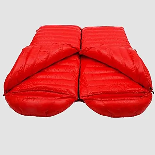 Down Sleeping Bag, Hydrophobic Goose Down Sleeping Bag Ultralight Sleeping Bag for Men and Women Designed for Backpacking