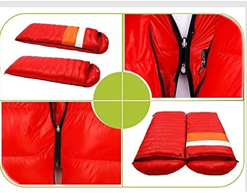Down Sleeping Bag, Hydrophobic Goose Down Sleeping Bag Ultralight Sleeping Bag for Men and Women Designed for Backpacking