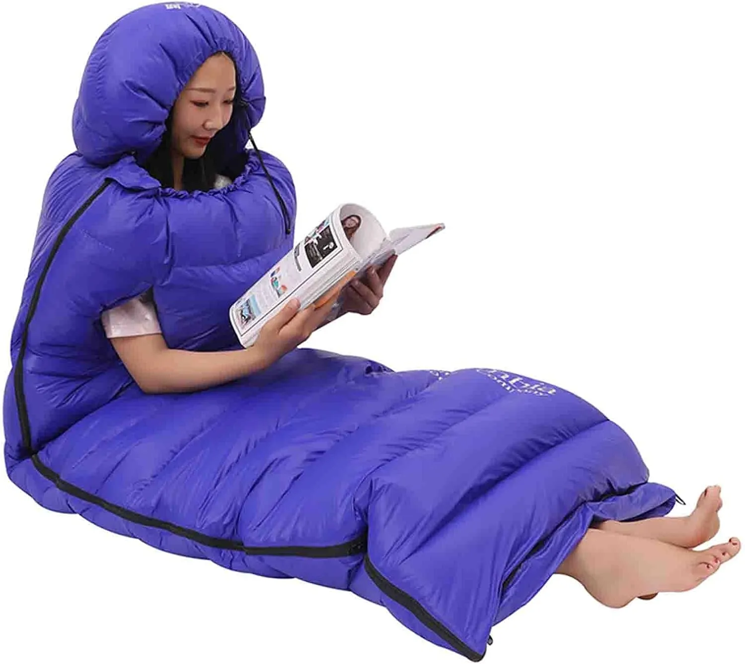 Down Sleeping Bag, Hydrophobic Goose Down Sleeping Bag Ultralight Sleeping Bag for Men and Women Designed for Backpacking