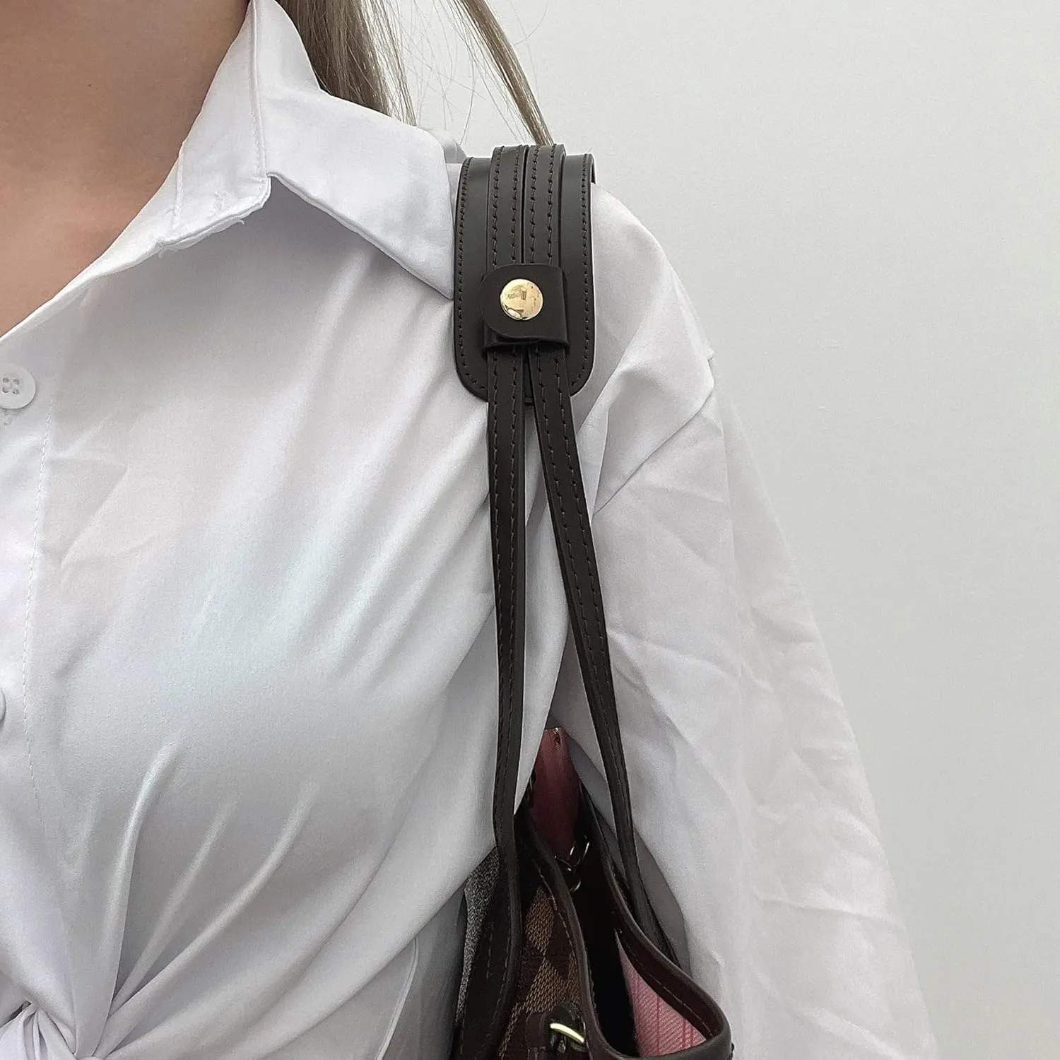 Doxo Vachetta Leather Shoulder Strap Pad for Handbag Tote Felt Bag Fits for Neverfull PM MM GM More