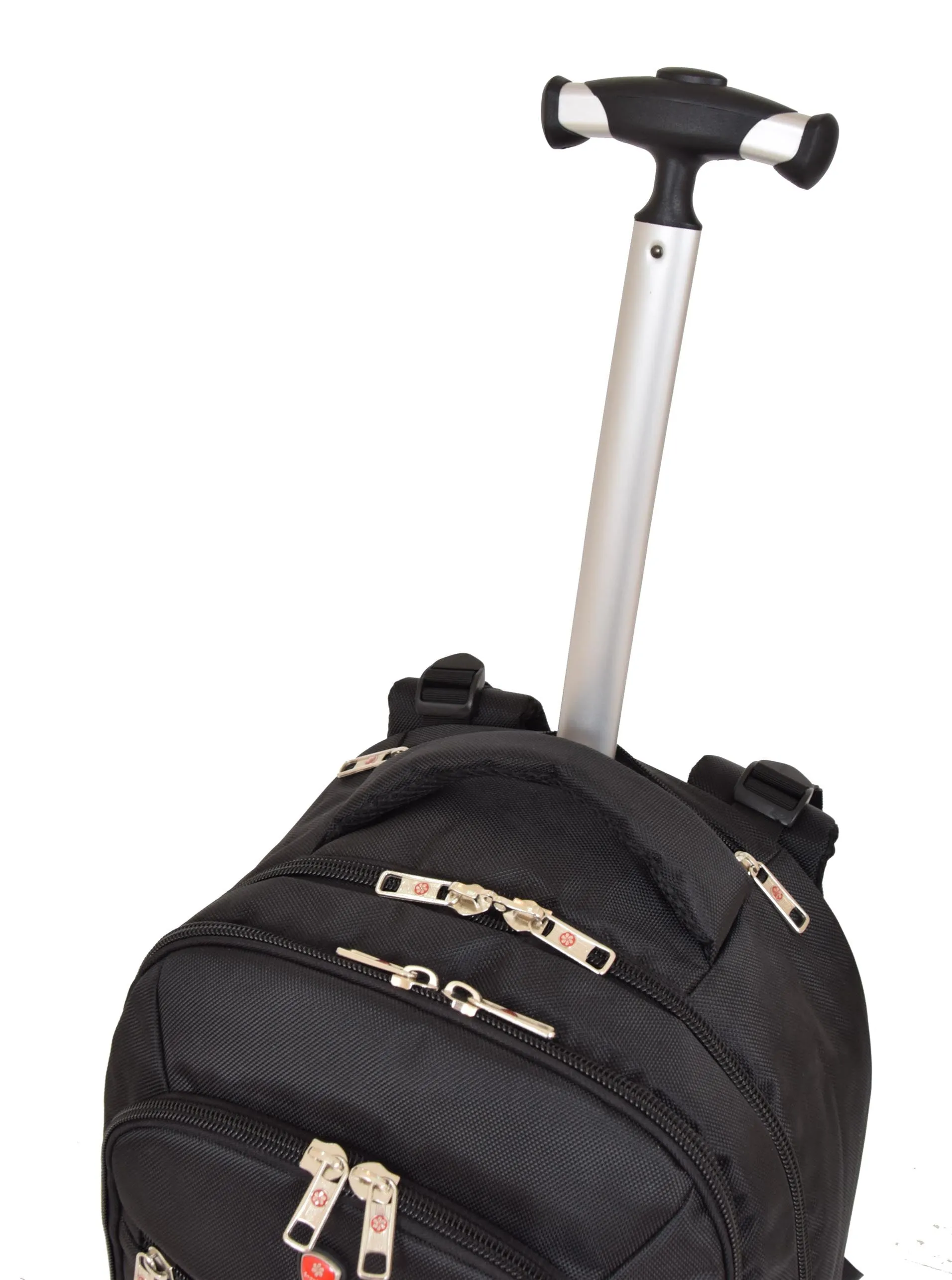 DR489 Cabin Size Backpack with Wheels Black