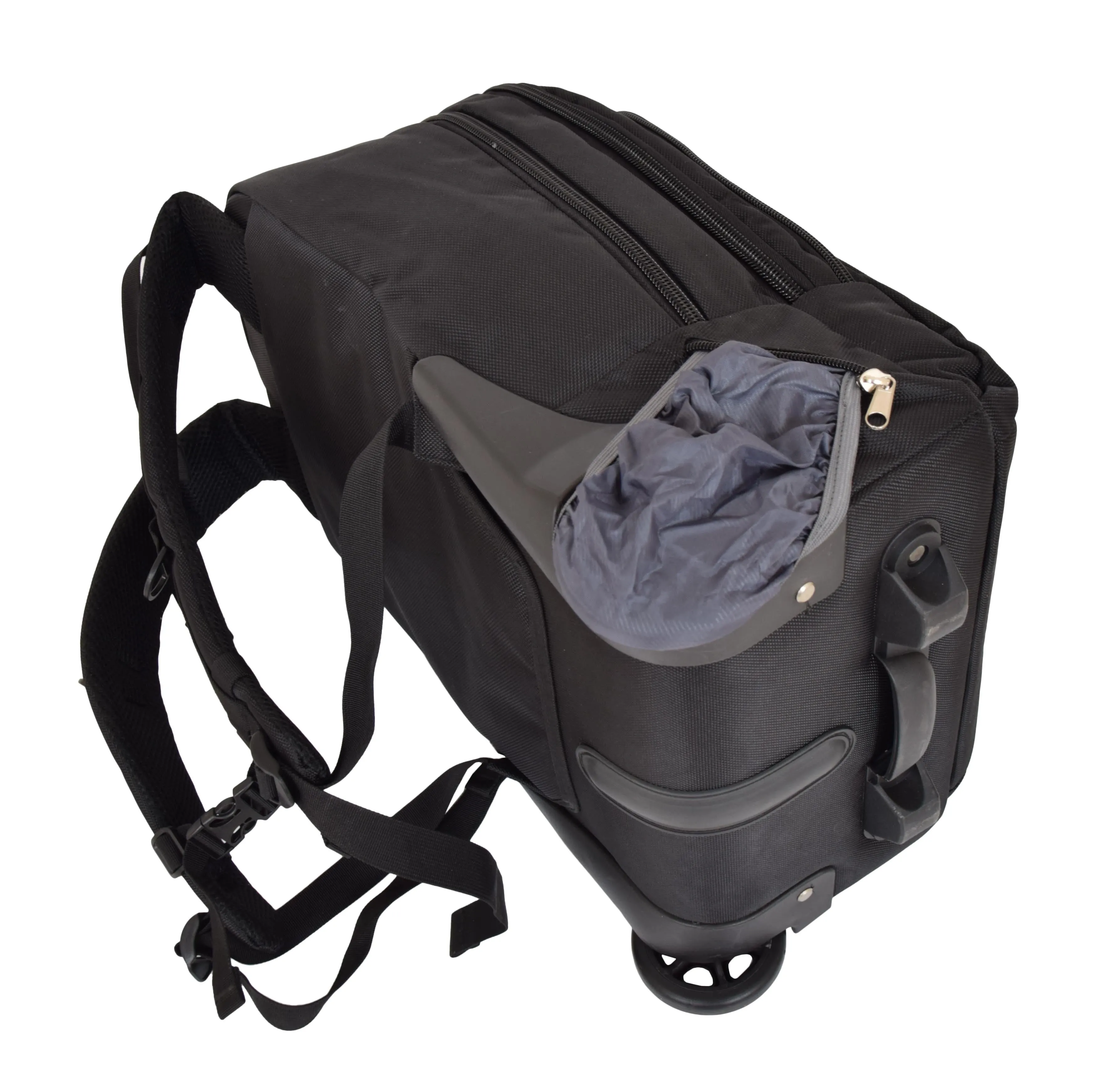 DR489 Cabin Size Backpack with Wheels Black