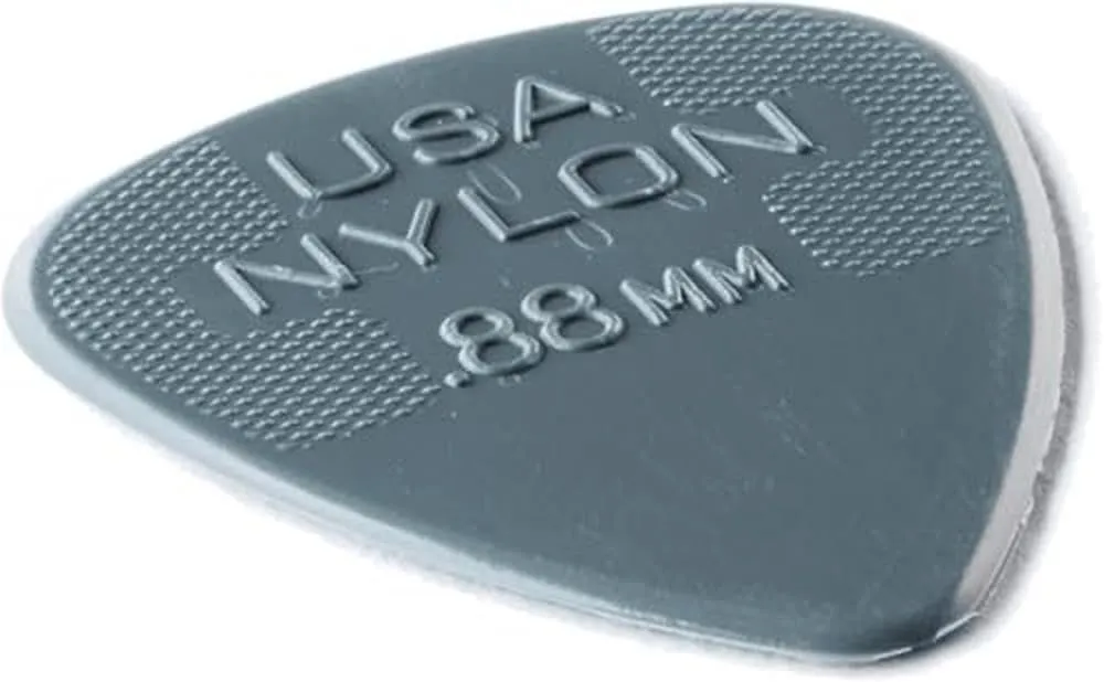 Dunlop 44R88 .88mm Nylon Standard Guitar Picks, 72-Pack