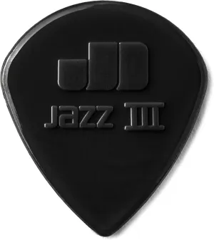 Dunlop Nylon Jazz III, Black, 1.38mm, 24/Bag